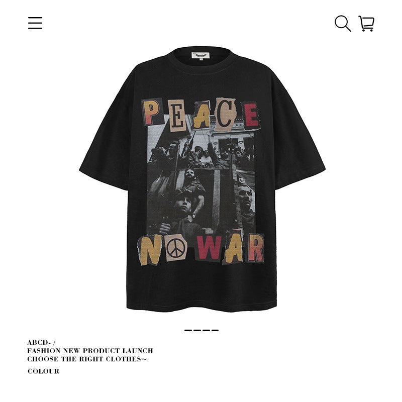 VANCARHELL Infomania Cat Hidden Stroke Black Wash T-shirt