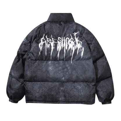 Women's American Street Oversized Hand-Stuffed Cotton Puffer Jacket Couple Autumn Winter Casual Unisex Multi-Style | Street Duo Puffer II