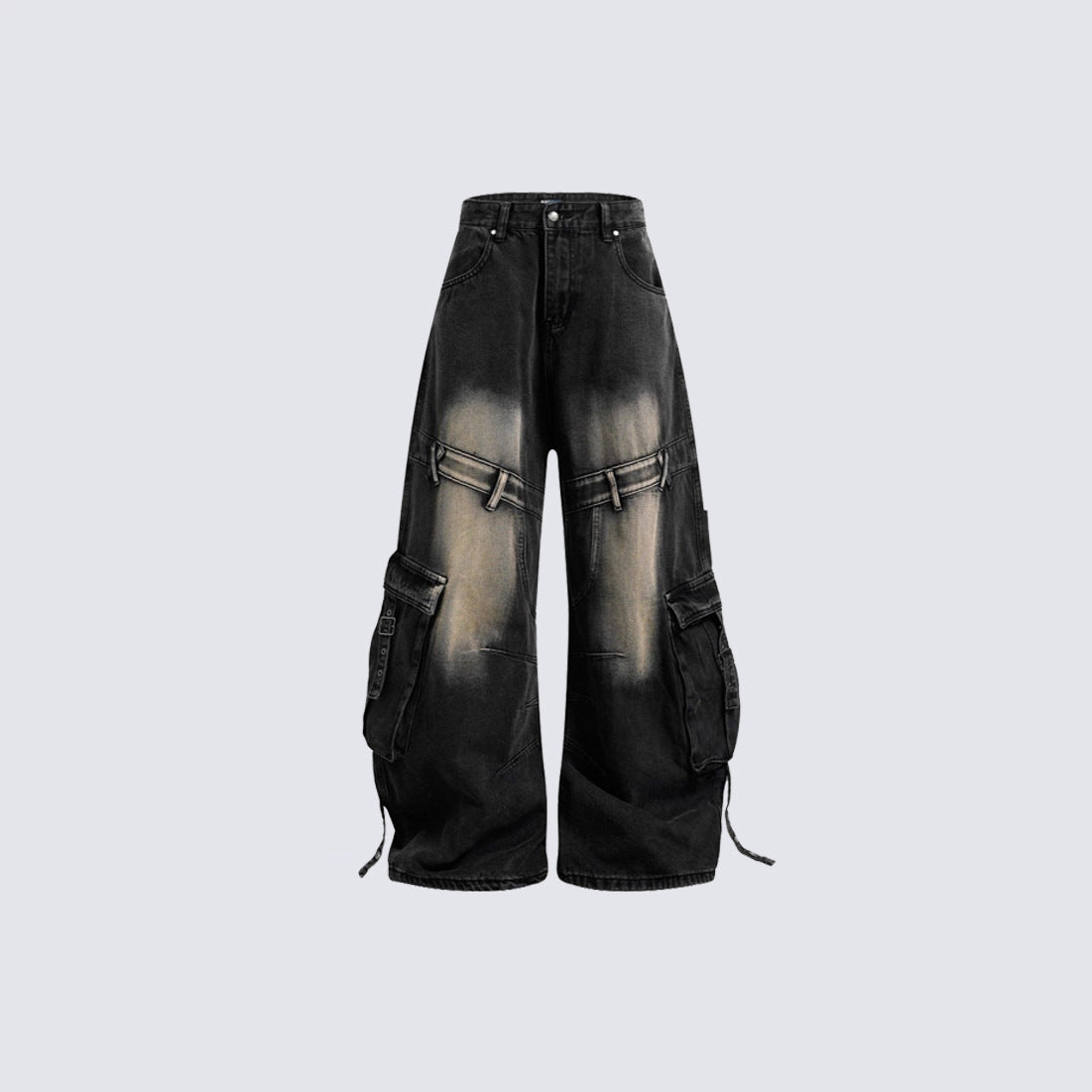 Supermade Deconstructed Multi-Pocket Cargo Jeans