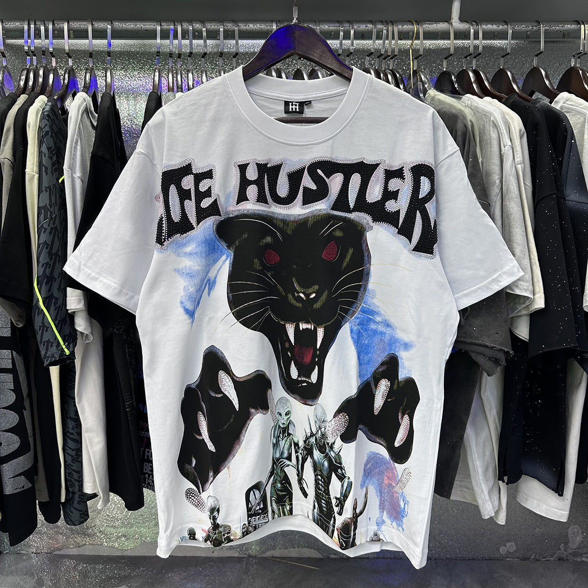Life Hustlers “Blind Baby” Rhinestone Tee