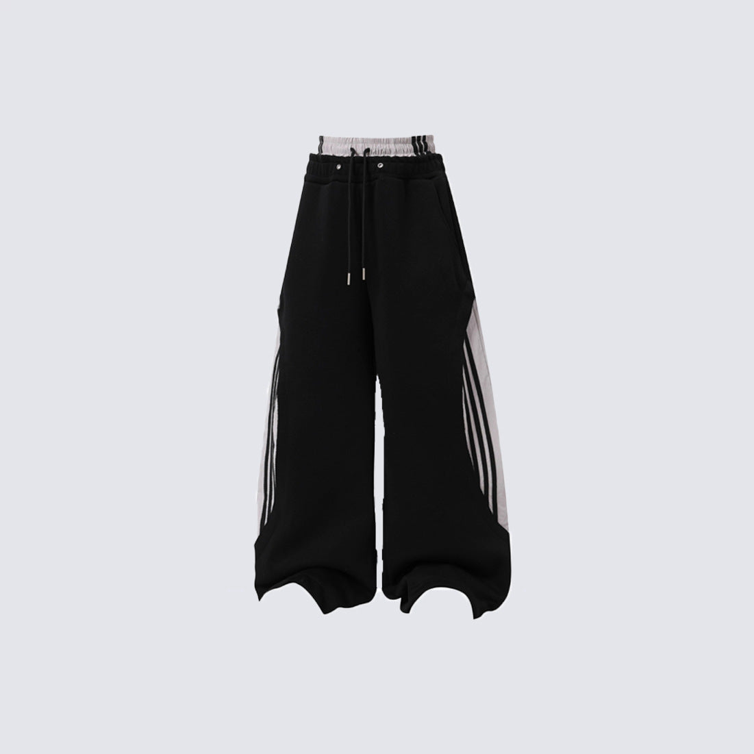 KIIKIO Double Waistband Stripe Track Pants
