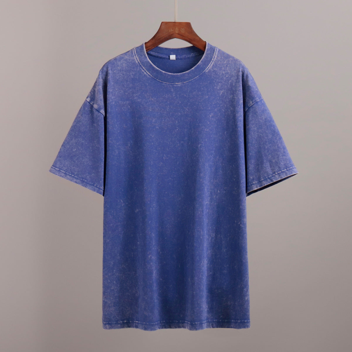 Washed and old short-sleeved T-shirt summer relaxation casual round neck washed polished short-sleeved T-shirt - Seldom Seen Styles
