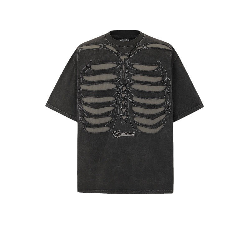 VANCARHELL Skeleton Ribcage T-Shirt