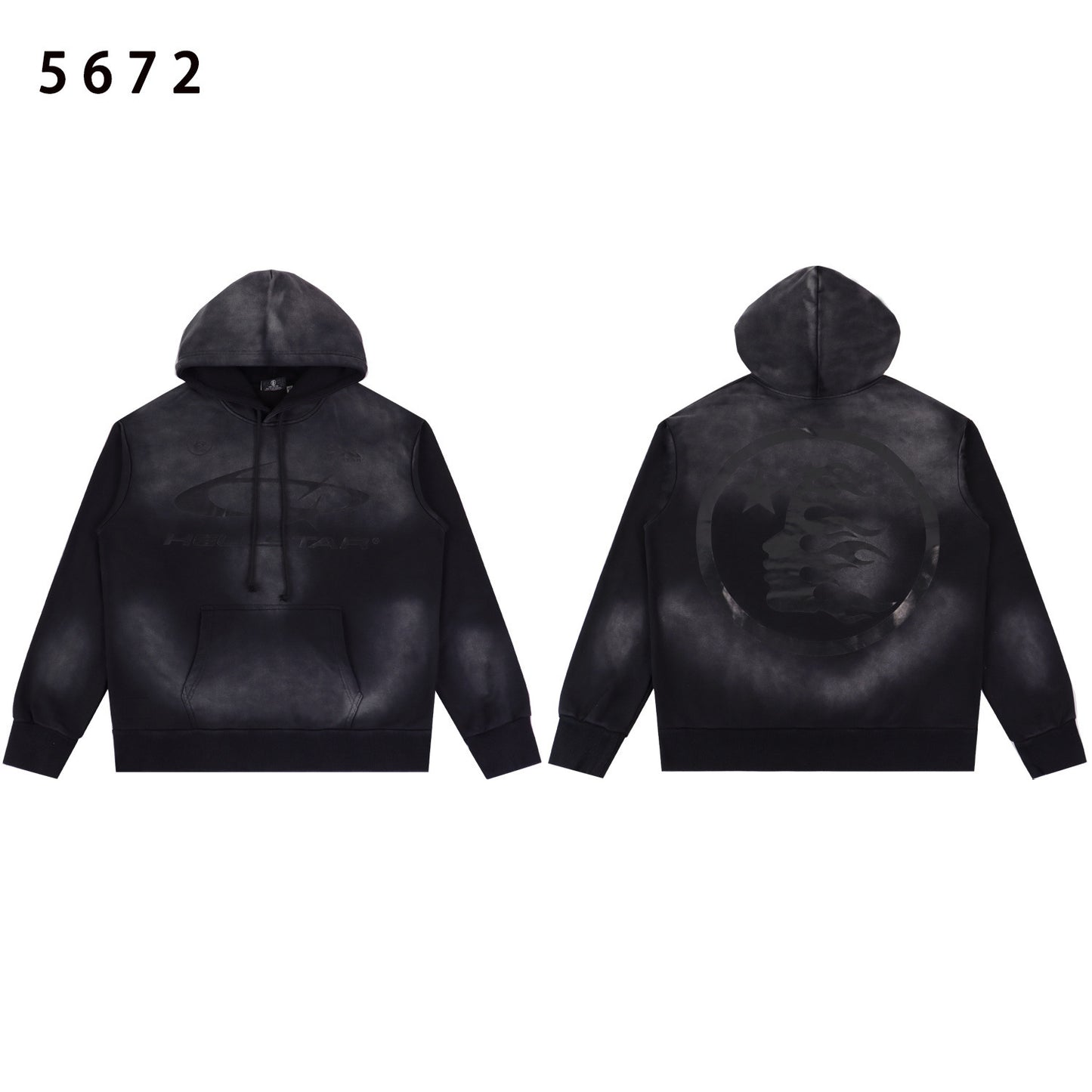 Unisex Oversized Graphic Hoodie Casual Streetwear Sweatshirt Letter Print Pullover Hooded Jumper for Men and Women