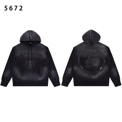 Unisex Oversized Graphic Hoodie Casual Streetwear Sweatshirt Letter Print Pullover Hooded Jumper for Men and Women