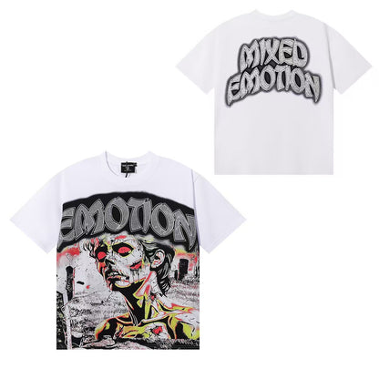 MIXED EMOTIONS Diamond Angel Jetski Rhinestone Tee