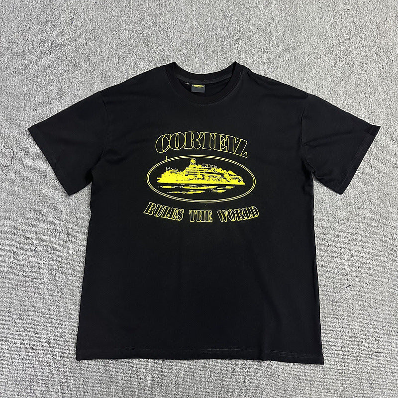 Alcatraz Graphic T Shirt Oversized Streetwear Tee Vintage Logo Print Cotton Crew Neck Unisex T Shirt