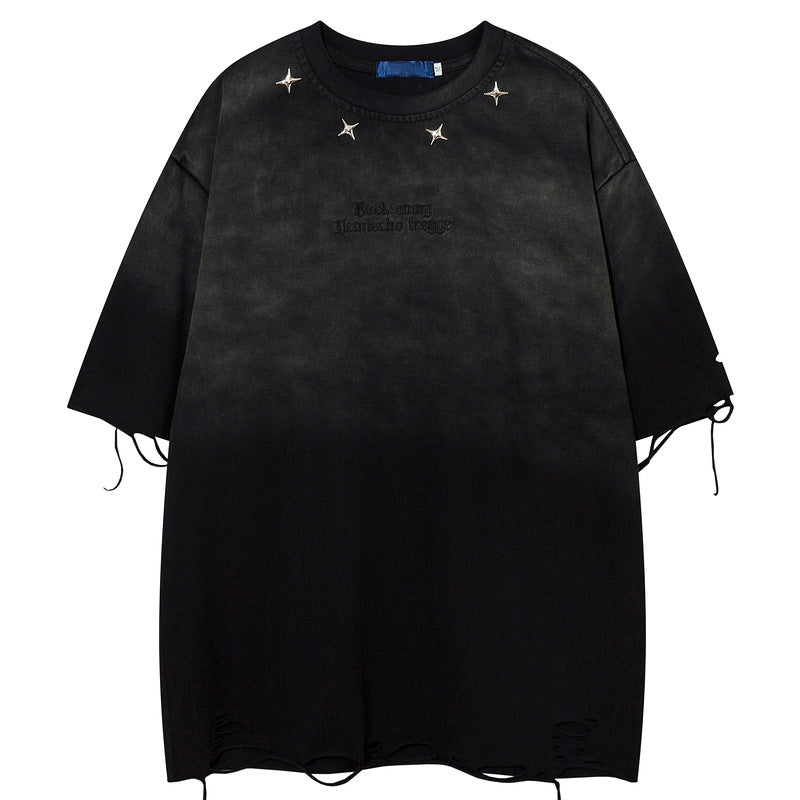 Aelfric Eden Mud Dyed Distressed T-Shirt