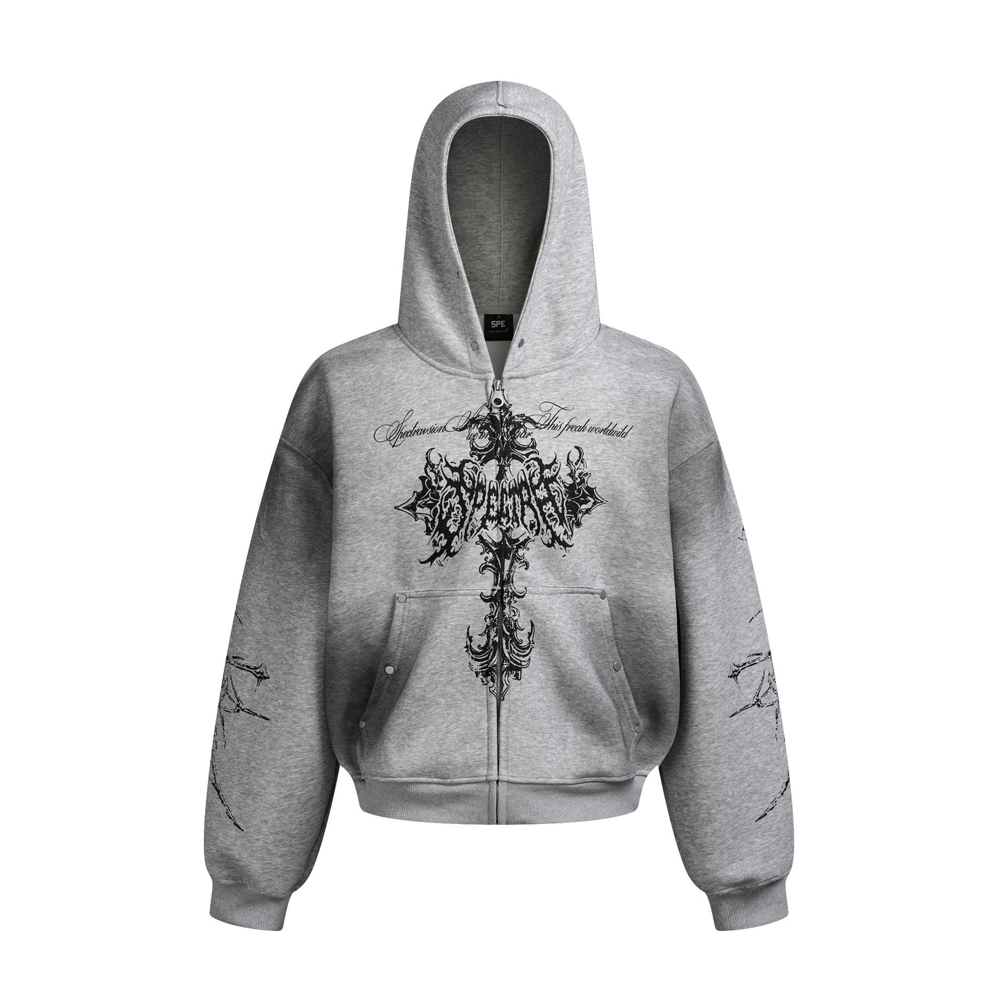 YAVIORA Cross Dyed Hoodie