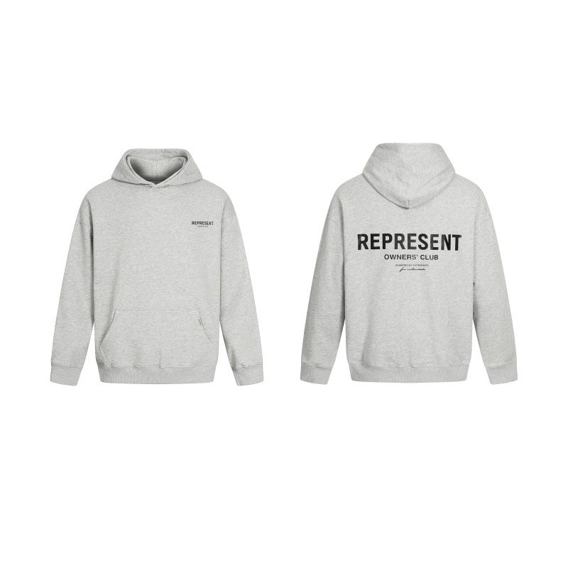 Unisex Oversized Graphic Hoodie Casual Streetwear Sweatshirt Letter Print Pullover Hooded Jumper for Men and Women