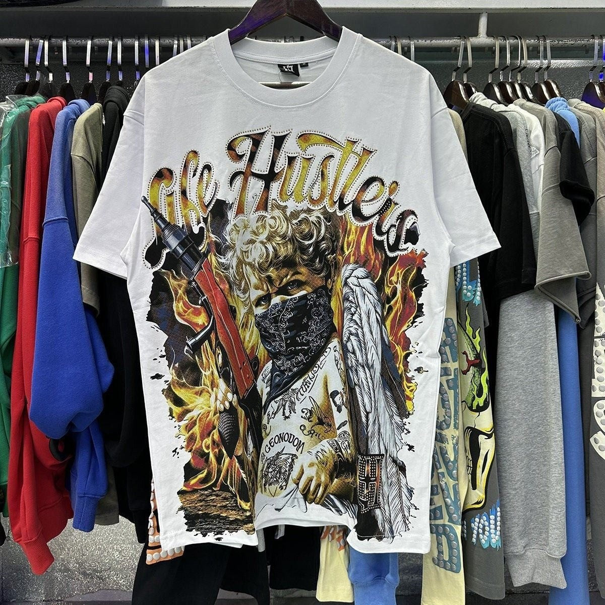 Life Hustlers “Blind Baby” Rhinestone Tee