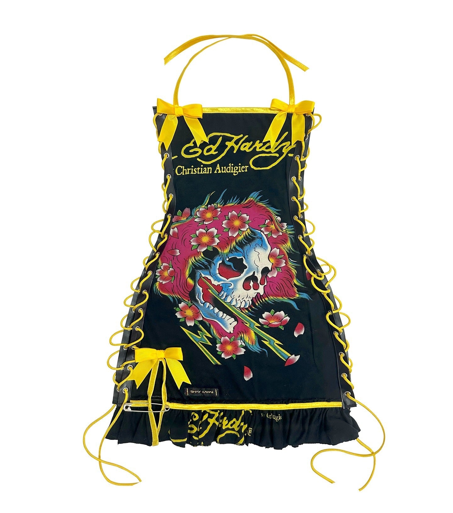 Fashion Retro Halloween Skull Positioning Printing Tops - Seldom Seen Styles