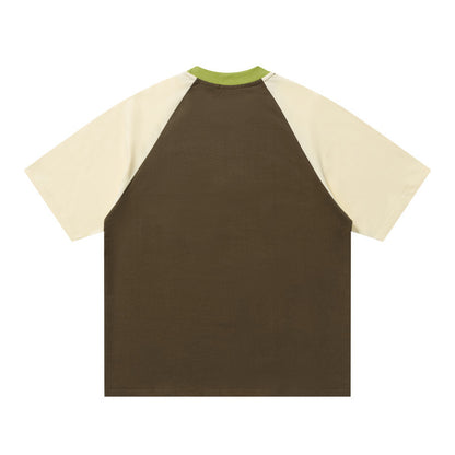 Elephant Graphic Raglan T-Shirt Short Sleeve Oversized Casual Summer Streetwear Tee | Ellie Raglan