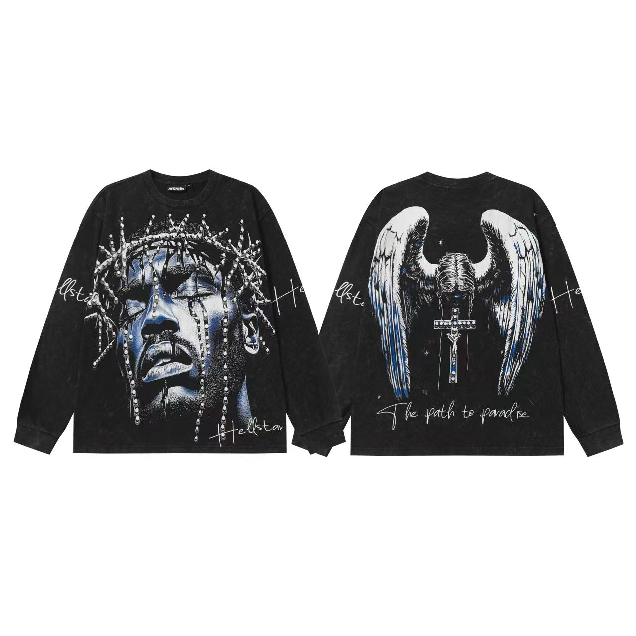 Hellstar “Basketball Skeleton” Long Sleeve Tee