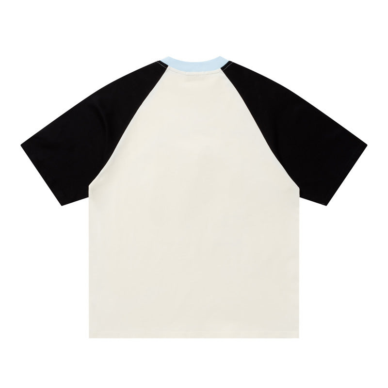Elephant Graphic Raglan T-Shirt Short Sleeve Oversized Casual Summer Streetwear Tee | Ellie Raglan
