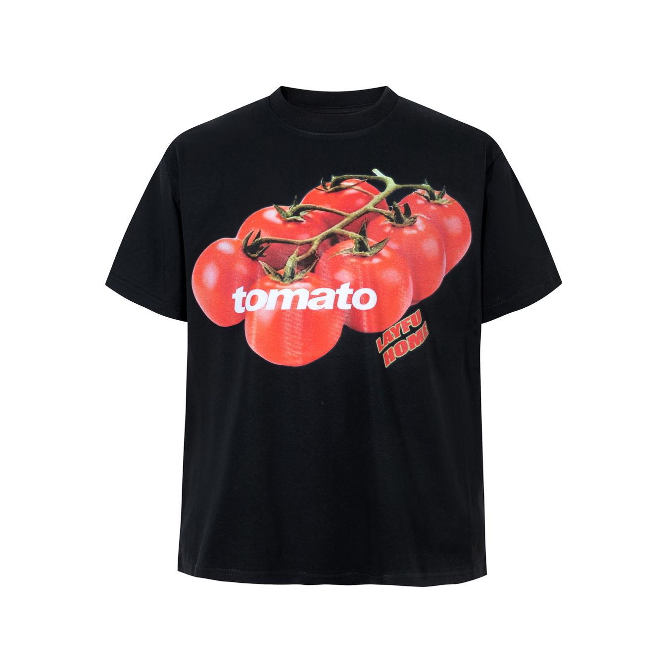 Graphic Print Short Sleeve T-Shirt Tomato Ice Fabric Cooling UPF50 Quick Dry Loose Fit Streetwear Couple Summer Casual Tee | Cool Tomato Tee