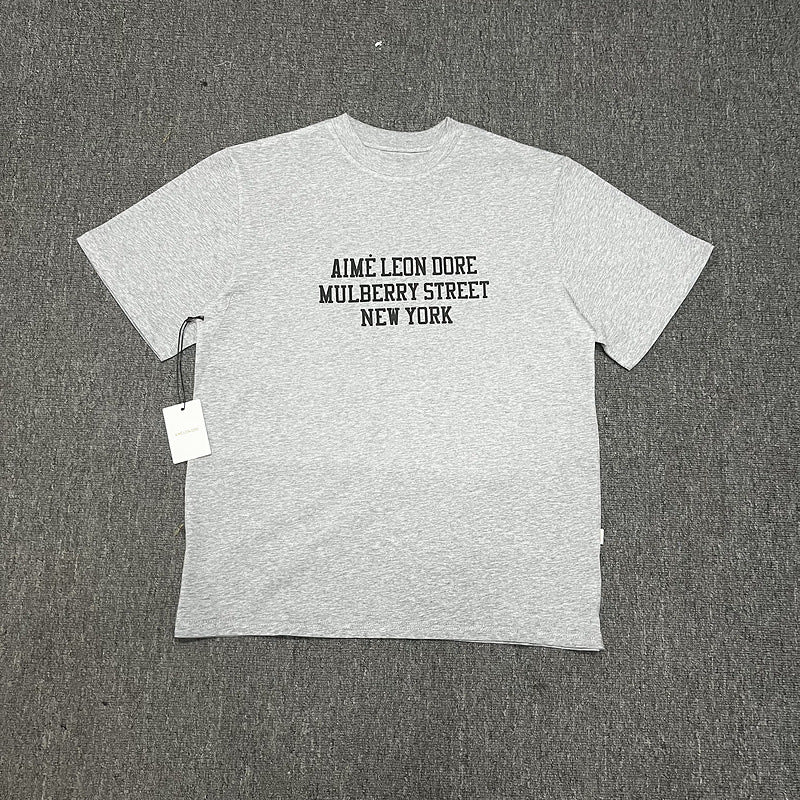 Aime Leon Dore New York Queens Graphic T-Shirt Vintage Streetwear Crew Neck Cotton Tee Casual Short Sleeve Unisex Top