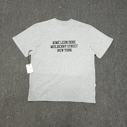 Aime Leon Dore New York Queens Graphic T-Shirt Vintage Streetwear Crew Neck Cotton Tee Casual Short Sleeve Unisex Top
