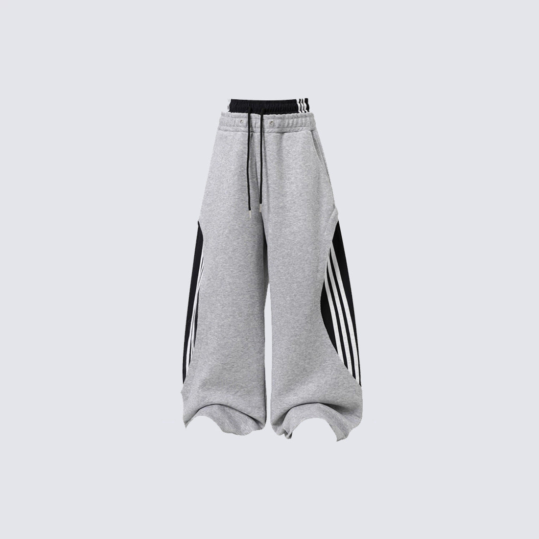 KIIKIO Double Waistband Stripe Track Pants