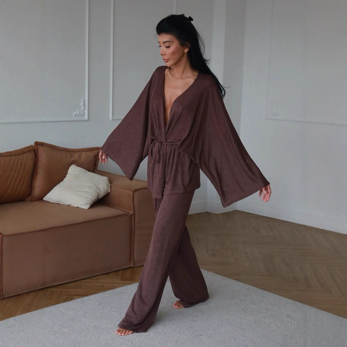 Lazy wind Modal pajamas suit women's spring and summer new  loose casual loungewear women - Seldom Seen Styles