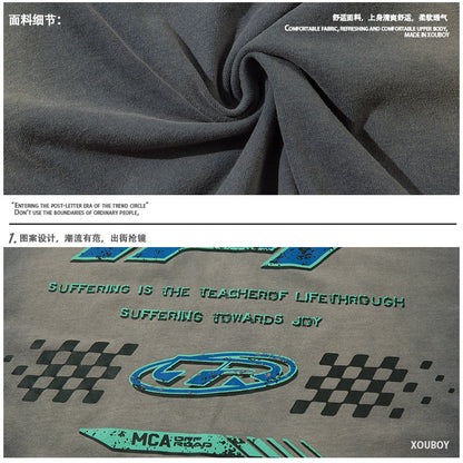 Motorsport Graphic Layered Tee | Y2K Racing Streetwear