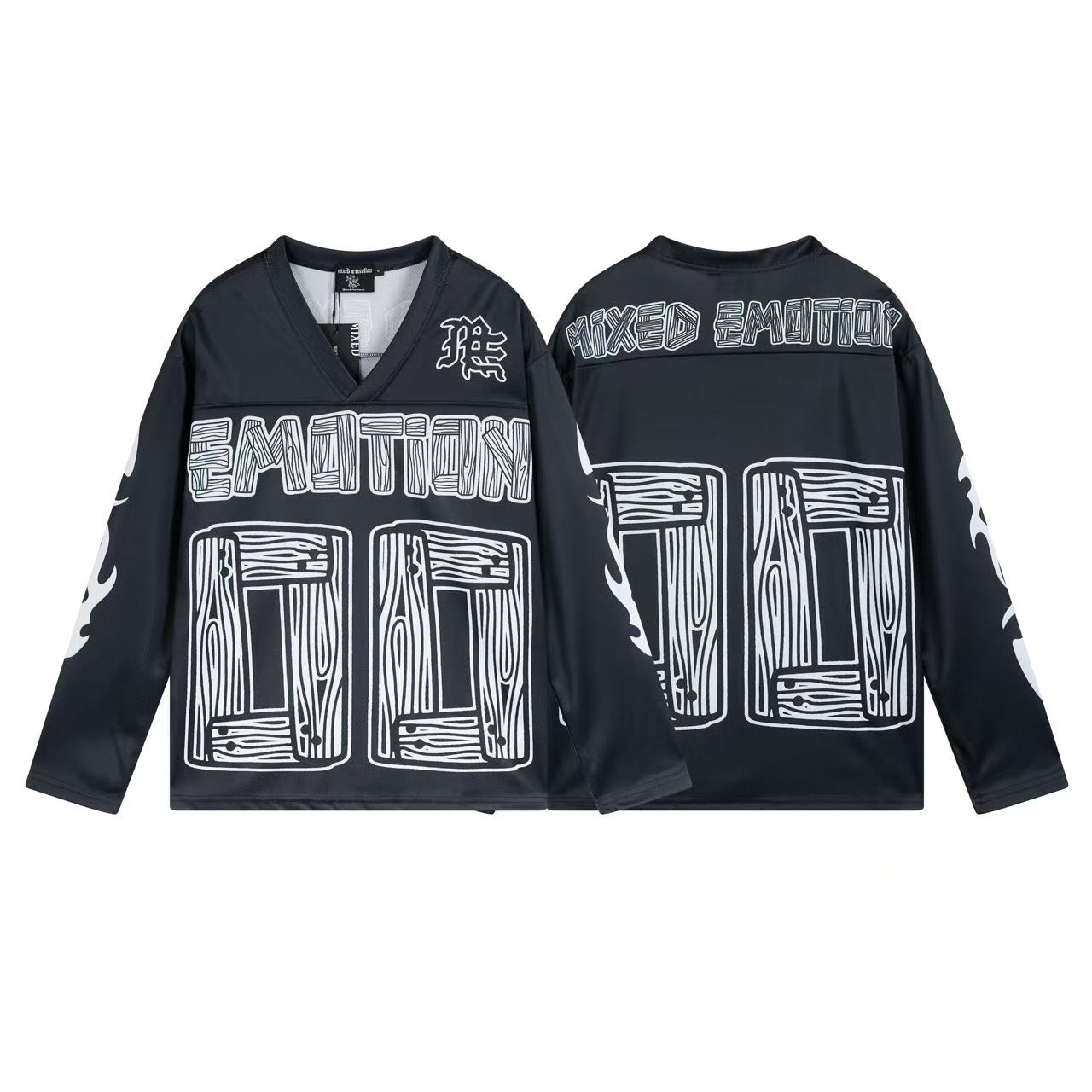 MIXED EMOTIONS Punk Angel Car Crewneck Sweatshirt