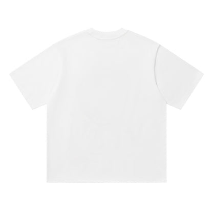 Crew Neck Short Sleeve Patch Embroidered Graphic Print T-Shirt Loose Oversized Casual Streetwear Summer Top | Berry Star