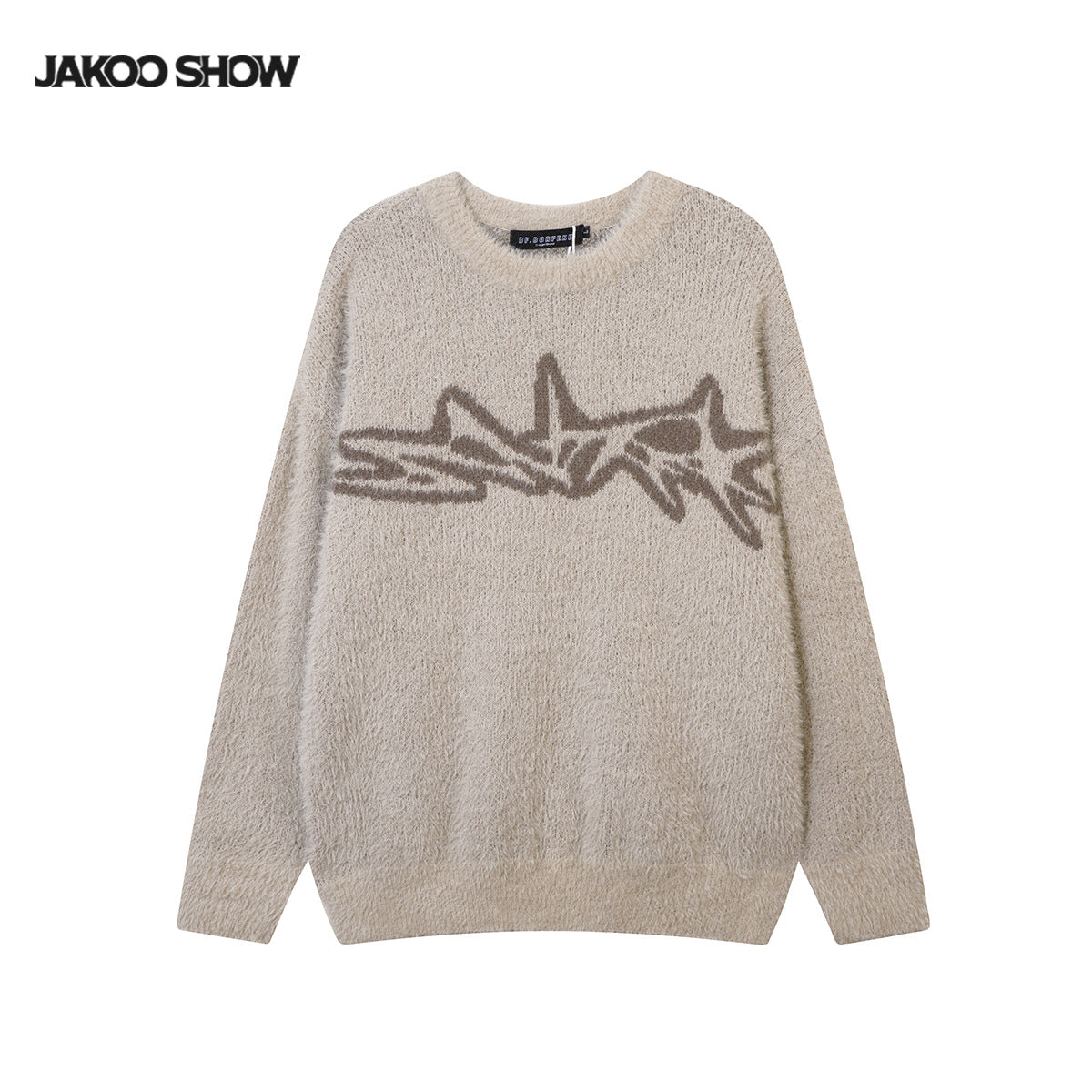 YAVIORA Jacquard Knit Sweater - Vintage Fleece Pullover