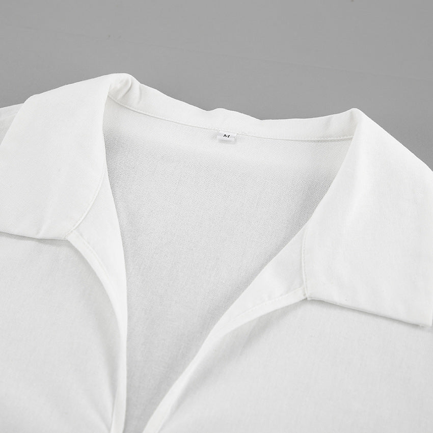 Siren Tie-Up Top - White - Seldom Seen Styles