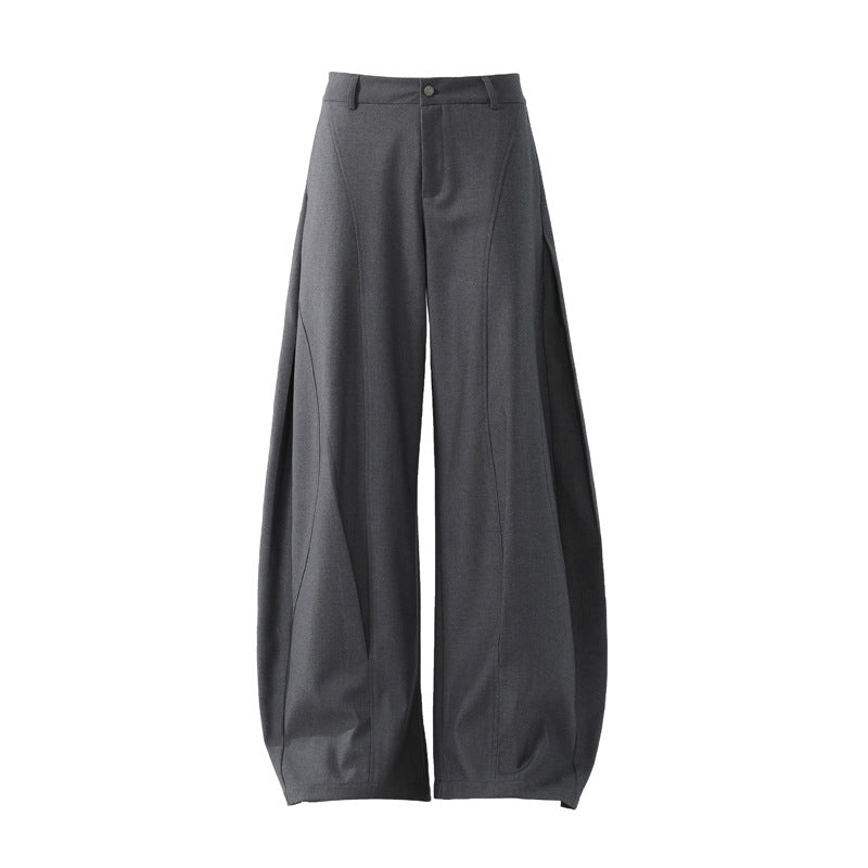 Women's American Deconstruction Scimitar Wide Leg Drape Pants Cleanfit Casual Unisex Trousers | Scimitar Wide