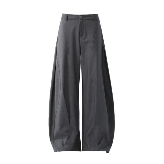 Women's American Deconstruction Scimitar Wide Leg Drape Pants Cleanfit Casual Unisex Trousers | Scimitar Wide