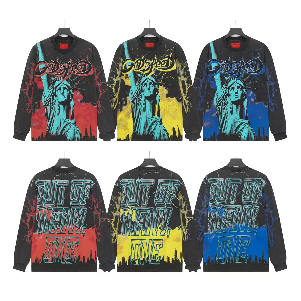 Godspeed Statue of Liberty Long Sleeve Shirt