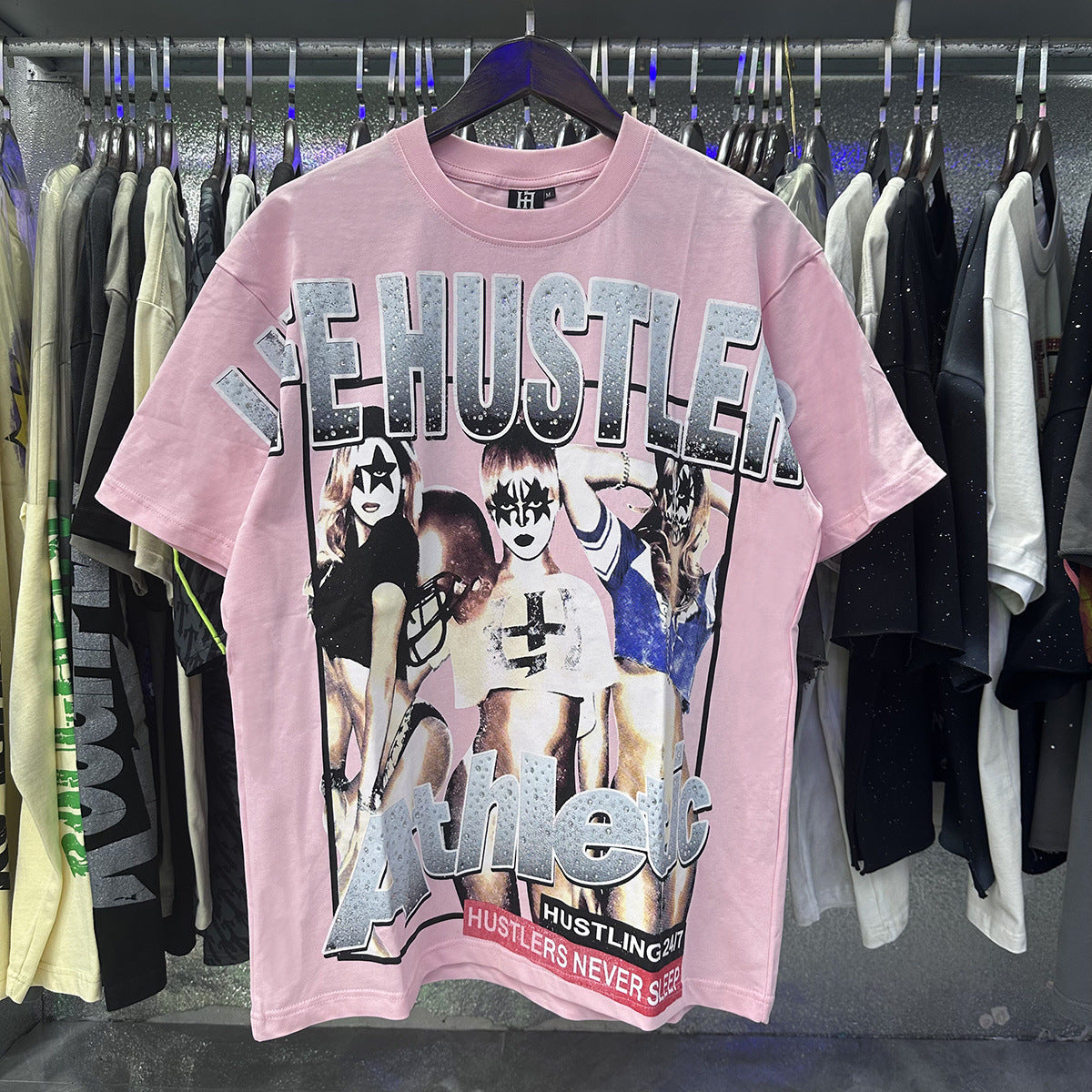 Life Hustlers “Blind Baby” Rhinestone Tee