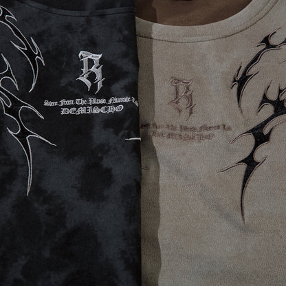 Tribal Thorn Graphic Casual T-Shirt