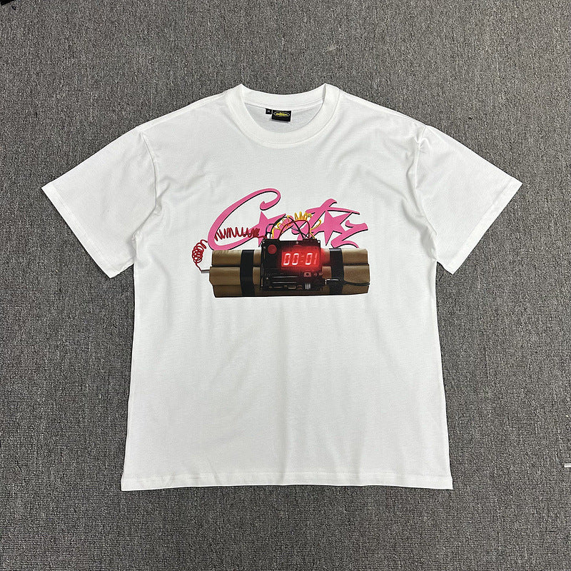 Alcatraz Graphic T Shirt Oversized Streetwear Tee Vintage Logo Print Cotton Crew Neck Unisex T Shirt