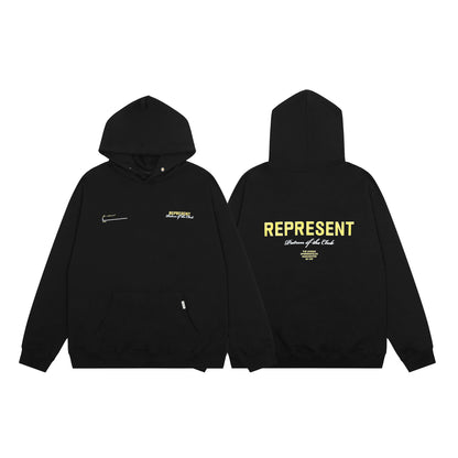 Unisex Oversized Graphic Hoodie Casual Streetwear Sweatshirt Letter Print Pullover Hooded Jumper for Men and Women