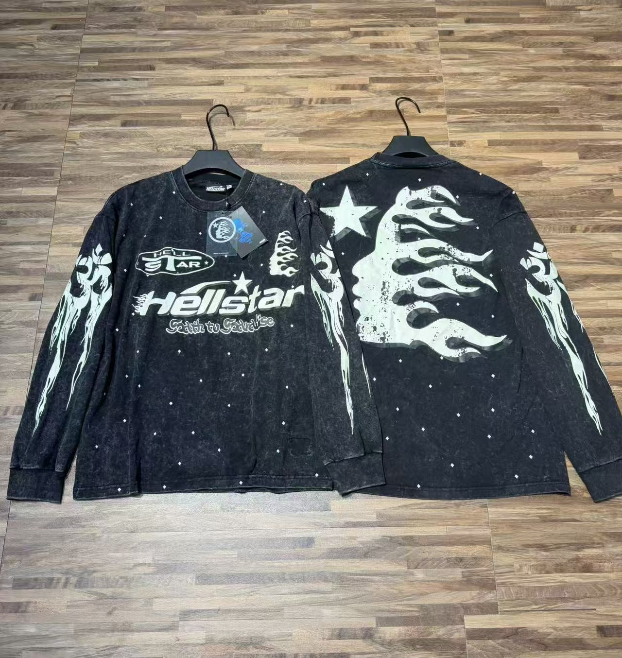 Hellstar “Basketball Skeleton” Long Sleeve Tee