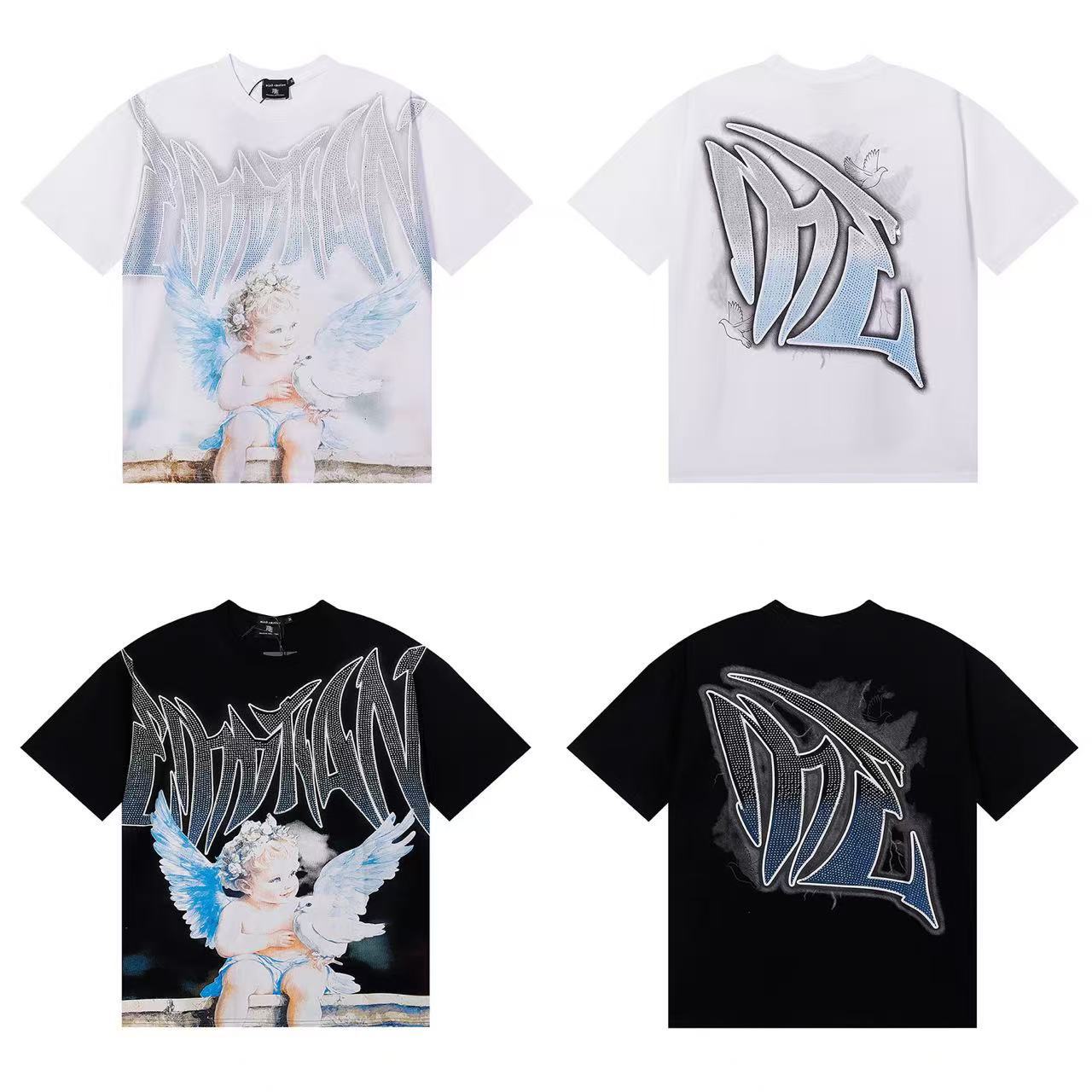 MIXED EMOTIONS Diamond Angel Jetski Rhinestone Tee
