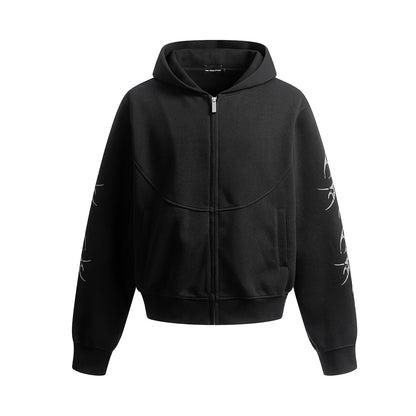Tribal Graphic Zip Hoodie & Track Pants Set