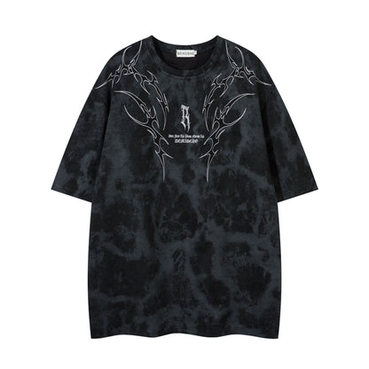 Tribal Thorn Graphic Casual T-Shirt