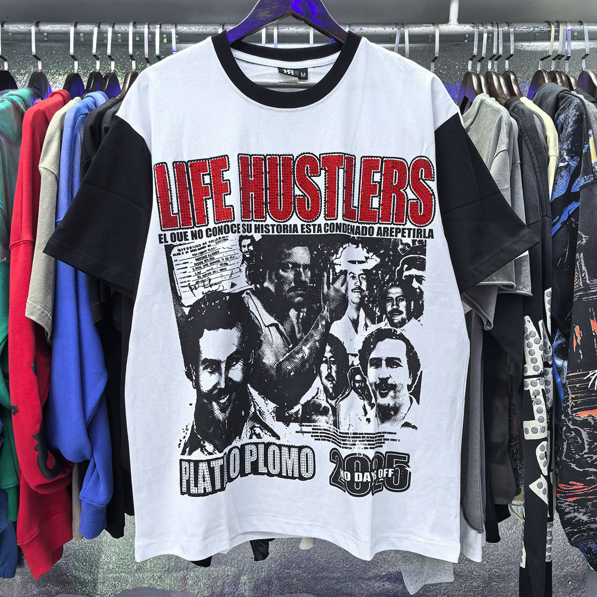 Life Hustlers “Blind Baby” Rhinestone Tee