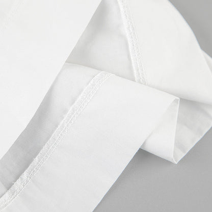 Women's White Bow Back Top Cute Versatile Casual Dressy Blouse for Going Out Brunch Date Night Street Style