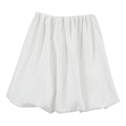Women's High Waist Bubble Mini Skirt Fluffy Balloon A Line Skater Skirt