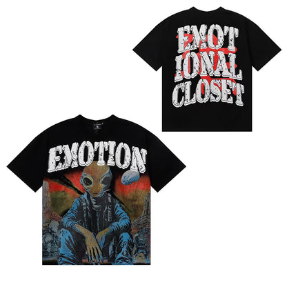 MIXED EMOTIONS Diamond Angel Jetski Rhinestone Tee