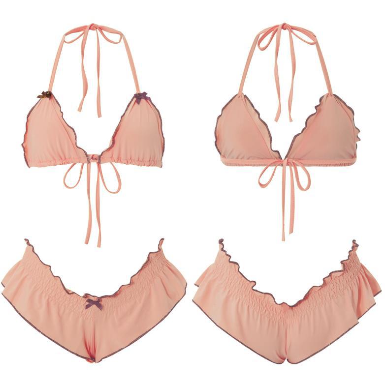 Girls flash three-point tether split swimsuit women's bikini - Seldom Seen Styles