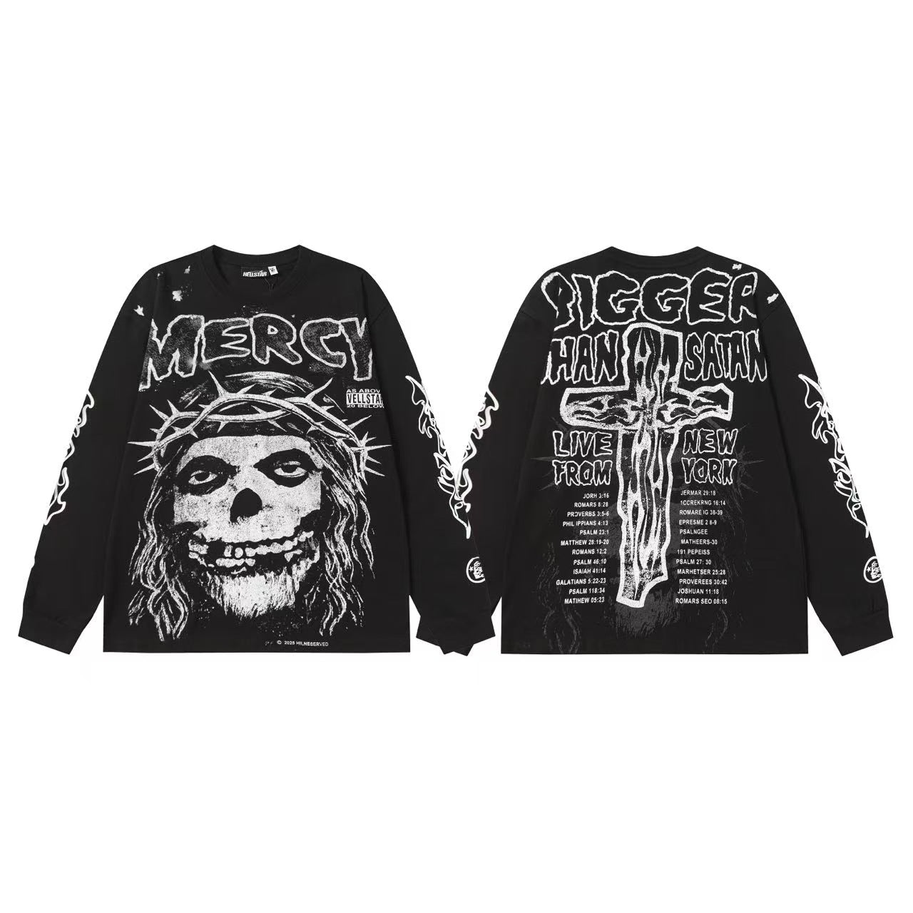 Hellstar “Basketball Skeleton” Long Sleeve Tee