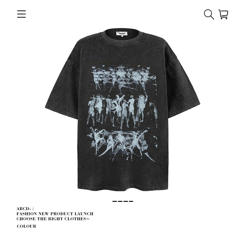 VANCARHELL Skeleton Ribcage T-Shirt