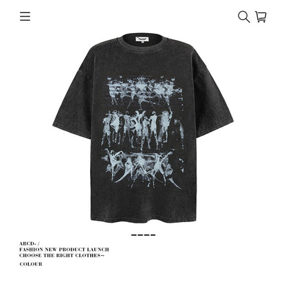 VANCARHELL Skeleton Ribcage T-Shirt