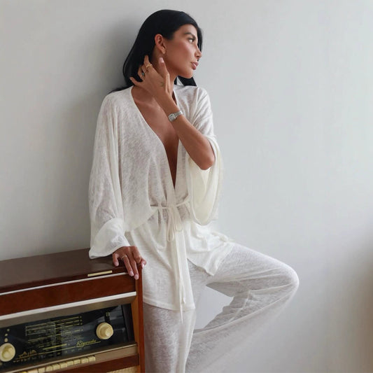 Lazy wind Modal pajamas suit women's spring and summer new  loose casual loungewear women - Seldom Seen Styles