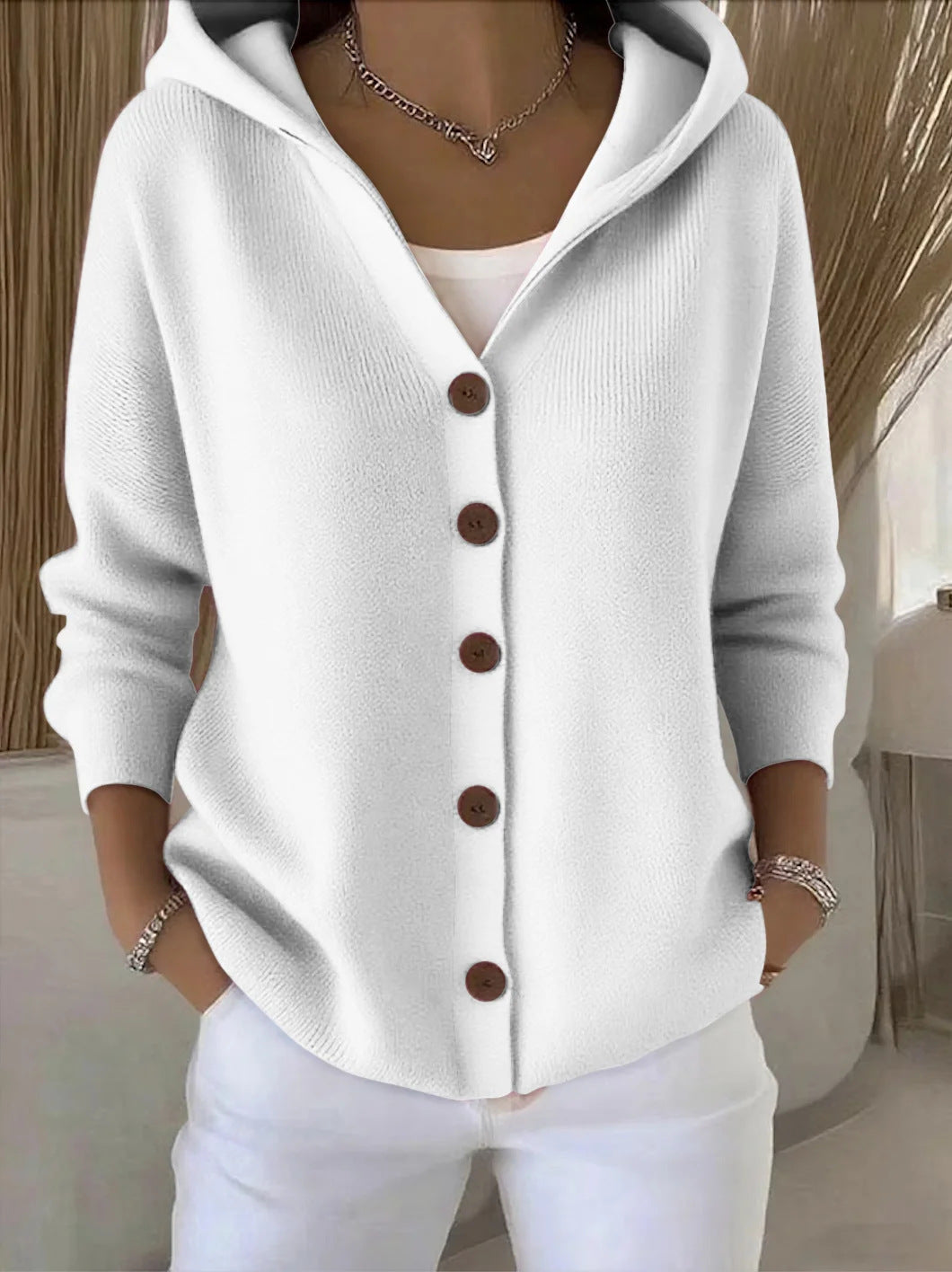 Cally – Soft Hooded Knit Cardigan for Effortless Everyday Comfort - Seldom Seen Styles